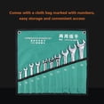 thumbnail image 2 of Chrome Vanadium Steel Combination Wrench Set with Mirror Polished Finish - 10-Piece/14-Piece Options, Long Handle for High Torque, Open & Box End Design, Sizes Range from 8mm to 24mm, 2 of 6