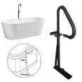 thumbnail image 2 of Adjustable Handrail 156cm Bathroom Bathtub Grab Bar Shower Safety Handle Rail Tub Assist, 2 of 12