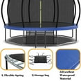 thumbnail image 6 of Aukfa 12FT Trampoline with Basketball Hoop for Kids, Outdoor Pumpkin Trampoline with Enclosure for Backyard - Blue, 6 of 8