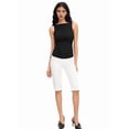 thumbnail image 5 of Women Y2k Polka Dots Boat Neck Tank Top Cute Sleeveless Slim Fitted Side Ruched Tie Back Vest Top Black XS, 5 of 9
