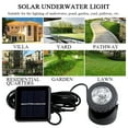 Solar Spotlights 6 LED Underwater Projection Lights Lamp Outdoor Garden