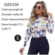 thumbnail image 2 of Tops de malla para mujer, top ajustado de cuello alto y manga larga, camisetas coloridas y con mariposas, top corto sexy de malla transparente, 2 of 5