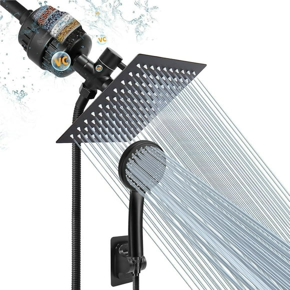 Cabezal de ducha NearMoon Filtered Rain, 20 cm, combinado de alta presión