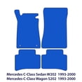 thumbnail image 2 of Mercedes C-Class Floor Mats - Sedan & Wagon W202 & S202 - Black, 2 of 7