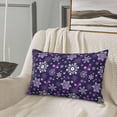 thumbnail image 6 of Fotbe Christmas Purple Snowflakes Pillow Cases - Envelope Closure - Luxury, Extra Soft, Cooling Pillow Covers - Wrinkle, Fade, Stain Resistant-14"x20", 6 of 8