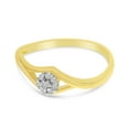thumbnail image 3 of 14K Yellow Gold Diamond Cluster Ring, 3 of 7