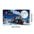 thumbnail image 3 of Christmas Garage Door Cover Decorations Large Garage Cover Holiday Decorative Door Banner Snowman Backdrop for Xmas Indoor Outdoor Decor(7 x 8 ft), 3 of 3