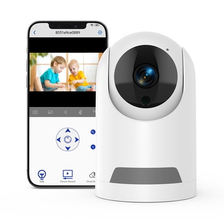Baby Monitor 360° Wireless 5G Nanny Cam with Safety Alerts 4MP HD WiFi Camera for Human & Pet Detection Home Security Camera with Two-Way Audio Motion Tracking IR Night Vision