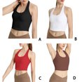 thumbnail image 3 of Sonducket Ropa interior Inalámbrico Seguro La correa para el cuello Sujetadores delgados de una pieza para el pecho Cómodo Correr Montar Ir de Camisetas sin mangas Negro S, 3 of 6