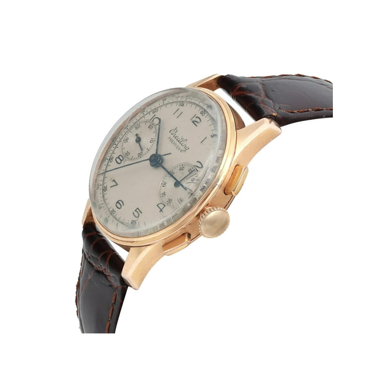 Breitling Premier 18K Rose Gold Hand Wind Vintage Mens Watch 789 Walmart