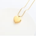 thumbnail image 4 of Heart Shaped Memorial Ash Locket Necklace Keepsake Pendant with Chain for Ashes, Hair, Mementos, 4 of 5