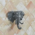 thumbnail image 2 of Bouanq Elephant Head Self Adhesive Wall Door Hook Hanger Bag Keys Sticky Holder GY on Clearance, 2 of 2