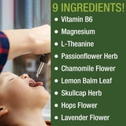 Peak Performance Kids Calm Liquid Drops Relaxation Calming Sleep Aid Chamomile Magnesium Sugar Free Vegan Non-Habit Forming 1-Count 60 Servings