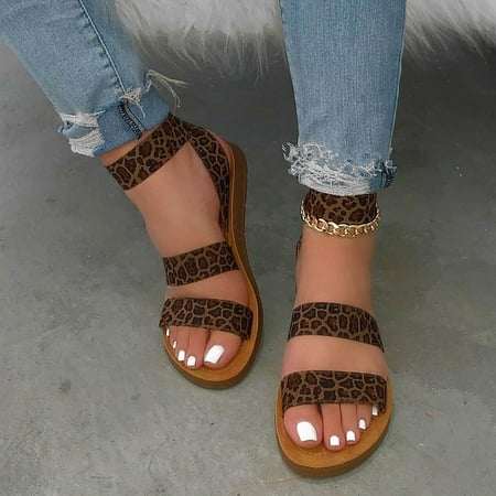

Aayomet Sandals for Women Dressy Summer Summer Womens Platform Open Toe Slip On Casual Indoor&Outdoor Shoe Sandals Brown 8.5