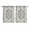 LightSeaGreen, variant on Beige Teal Boho Kitchen Curtains 63 Inch Length, Medieval Vintage Ethnic Floral Abstract Grommet Top Bedroom Living Room Curtains, Light Filtering Cafe Curtain Drapes 2 Panels Set 84''x63''