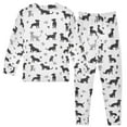 thumbnail image 2 of joogoo Silhouette Doodle Dogs 2 Piece Long Sleeve Tee and Pants Cotton Pajama Set 8Y, 2 of 7