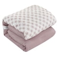 thumbnail image 3 of Lanco Carol Geometric 7-Piece Reversible Comforter Set, King, Blush, Fill Polyester, Floral, 3 of 6