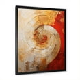 thumbnail image 3 of Designart "Earthy Red Pottery Spirals" Abstract Spirals Picture Framed Wall Art Prints, 3 of 5
