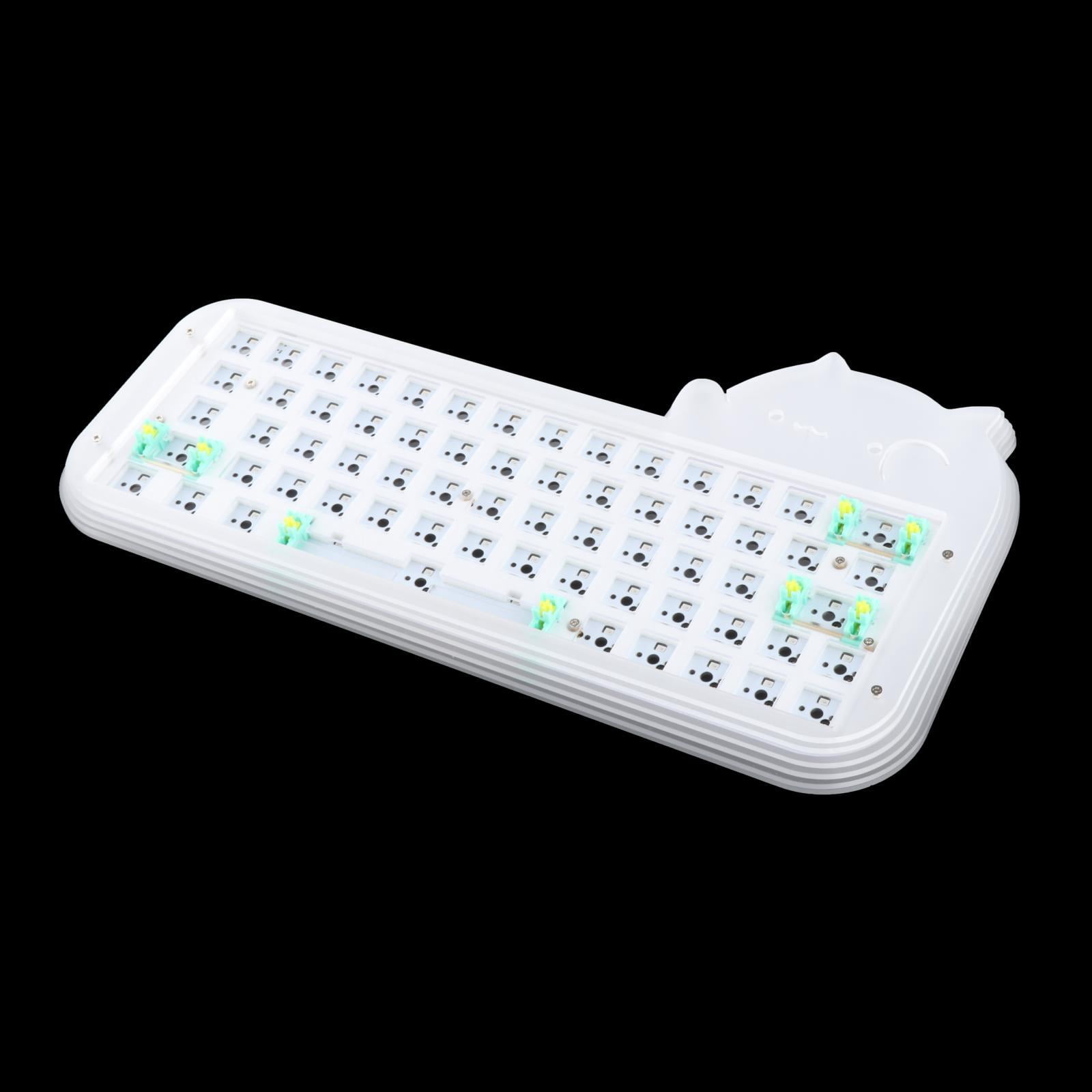 Mechanical Keyboard DIY Kit Hot Swap Switches Backlit RGB 65% 64 Keys Wired Cute