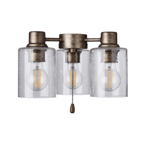 Emerson Outdoor Wet 13.00 LED Light Kit with Clear / Bubble Shade - Vintage Steel LK49DVS