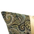 thumbnail image 5 of Michael Amini Emerald Isle 22" Fabric Throw Pillow in Green/Indigo in Set of 2, 5 of 6