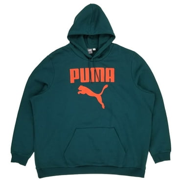 PUMA Mens & Big Mens Teal Green Fleece Pullover Hoodie Sweatshirt 4XL