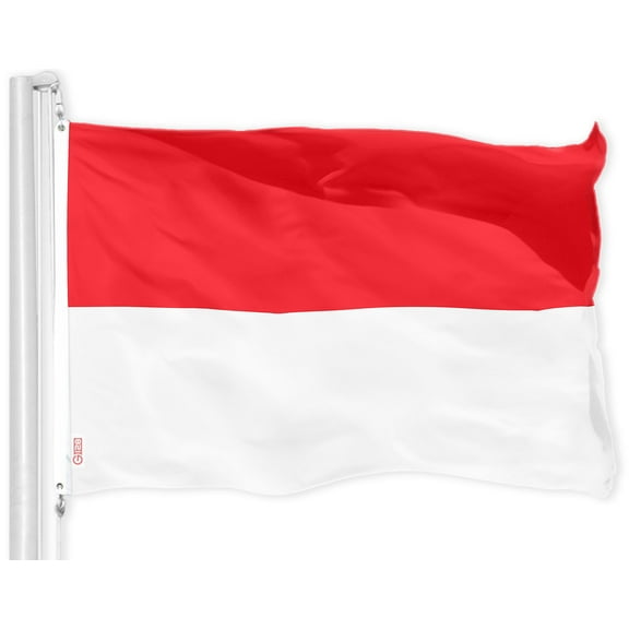 G128 Indonesia Indonesian Flag | 3x5 feet | Printed 150D - Indoor/Outdoor, Vibrant Colors, Brass Grommets, Quality Polyester, Much Thicker More Durable Than 100D 75D Polyester