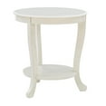thumbnail image 6 of Pemberly Row Round Transitional Wood Side Table with Shelf in White Multi-Step, 6 of 8