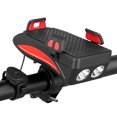 thumbnail image 4 of 4 in 1 Bike Light Waterproof Shock-absorption Bicycle … … … Horn Flashlight Cycling Lighting Tool Set 2000MA Red, 4 of 8