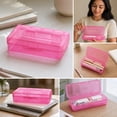 thumbnail image 6 of ufehgfjh Pencil Box Office Supplies Stationery Box Plastic Clear Transparent Case Large Capacity Organizer for Desk Accessories Storage for Plastic Case, 6 of 8