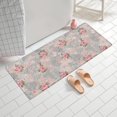 thumbnail image 2 of Pioneer Flower Floral Print Pattern Bathroom Rugs Mat, Non Slip Microfiber Bathroom Rug with Rubber Backing, Soft Mats for Bathroom Floor Tub Shower, 24"x60", 2 of 5