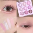 thumbnail image 3 of Korean 9 Colors Eyeshadow Palette Waterproof Matte/Glitter Eye Palette ξχ аε му U6D4, 3 of 8