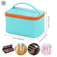 thumbnail image 2 of Luxtrada Cosmetic Bag Makeup Bag for Purse Pouch Travel Beauty Zipper Organizer Bag Gifts for Girl Women, PU Leather Washable Waterproof, 2 of 8