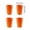 Orange, variant on 4PC/Set Wheat Straw Cup Multi-Functional Cola Coffee Plastic Cup Drinking Cup Kids Cups Reusable Portable Tea Cups Gifts