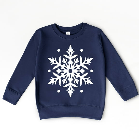 White Snowflake - Toddler Graphic Sweatshirt