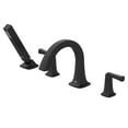 thumbnail image 2 of American Standard T353901.243 Townsend Roman Bathtub Faucet with Hand Shower, Matte Black, 2 of 4