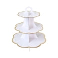 thumbnail image 2 of 3-Tier Cardboard Cupcake Stand 5 Styles Dessert Tower For Birthday Baby Shower Party Decor, 2 of 6