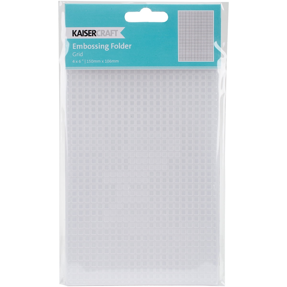 kaisercraft embossing folder 4"x6"grid