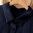 thumbnail image 5 of Kezqiaxn Button Down Shirts for Women Short Sleeve Collared Loose Blouse with Pocket Summer Tops Dressy Casual Plus Size Fashion, 5 of 6