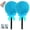 Blue*2, variant on Dusting Powder Puff Lollipop, Lollipop Duster Body Powder Puff, Soft Cosmetic Makeup Puffs with Long Handle for Loose Powder Body Powder Face Powder Makeup (Purple*2)
