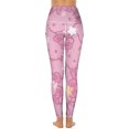thumbnail image 2 of Hello Kitty High Waisted Leggings for Women, Yoga Pants with Pockets, Soft Athletic Tummy Control Pants for Running Yoga Workout, 2 of 5
