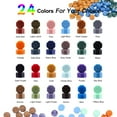 thumbnail image 3 of Kit de sellos Wax Seal en la parte inferior, 24 colores, 650 cuentas, más cálido y más, 3 of 5