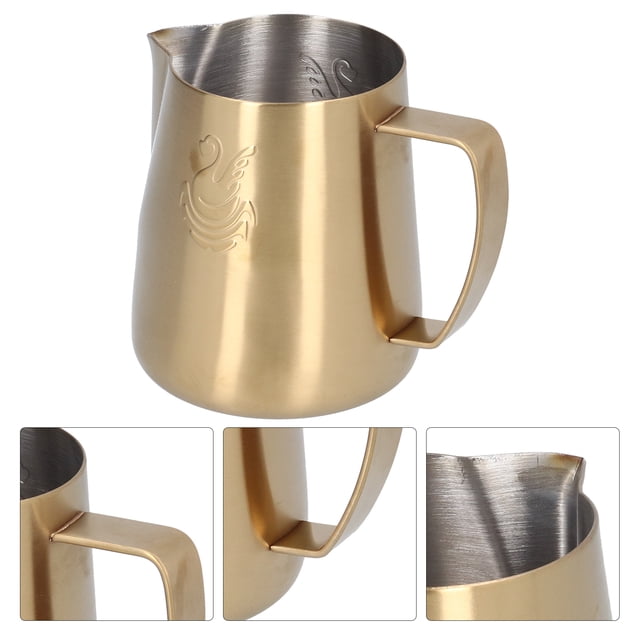 Jarra de Espuma de Leche, Jarra de Acero Inoxidable para Café, Capuchino, Latte Art, Jarra de Vapor, Jarra de Leche de 400 Ml para Matcha Chai, Chocolate Caliente Unbranded 3118210185911