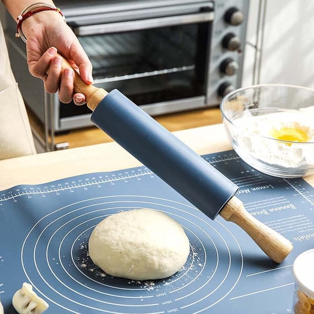 Rouleau à pâtisserie en bois JxPadramatic, coupe-pâte, rouleau à pâtisserie 2 en 1, conception de filetage à vis, outils de cuisson de cuisine 15 Rouleau à pâtisserie en bois JxPadramatic, coupe-pâte, rouleau à pâtisserie 2 en 1, conception de filetage à vis, outils de cuisson de cuisine 15
