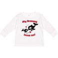 thumbnail image 3 of Inktastic My Grammy Loves Me Orca Family Boys or Girls Long Sleeve Toddler T-Shirt, 3 of 5