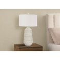 thumbnail image 3 of 33" Ivory Ceramic Geometric Table Lamp With Cream Drum Shade, 3 of 10