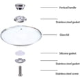 thumbnail image 3 of 8-Piece Set of 4*2.5cm Stainless Steel Pot Lid Knob Handles with Screws for Home Kitchen Cookware Replacement Parts, 3 of 5