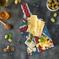 thumbnail image 5 of Shabby Flora Cutting Board, British Flag in Floral Style Retro Polka Dots Country Culture Inspired, Decorative Tempered Glass Cutting and Serving Board, Wine Bottle Shape, Multicolor, by Ambesonne, 5 of 5
