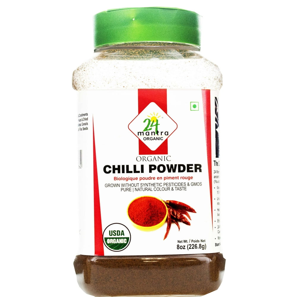 24 Mantra Organic Chili Powder, 8 Oz