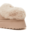 thumbnail image 6 of Women's Slippers with Memory Foam, Faux Fur Lined Indoor Outdoor House Shoes with Rubber Sole for Ladies, 6 of 9